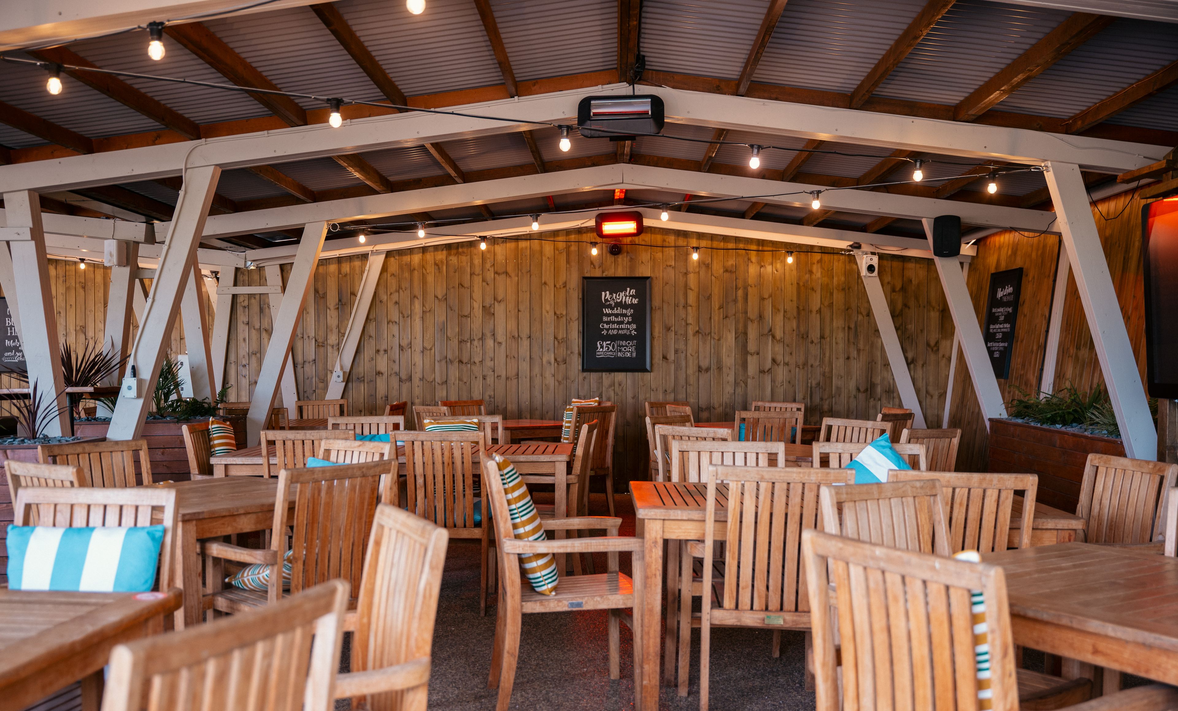 outdoor barn seating